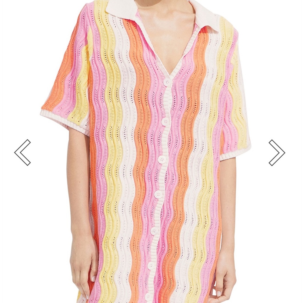 Colorful Striped Knit Dress